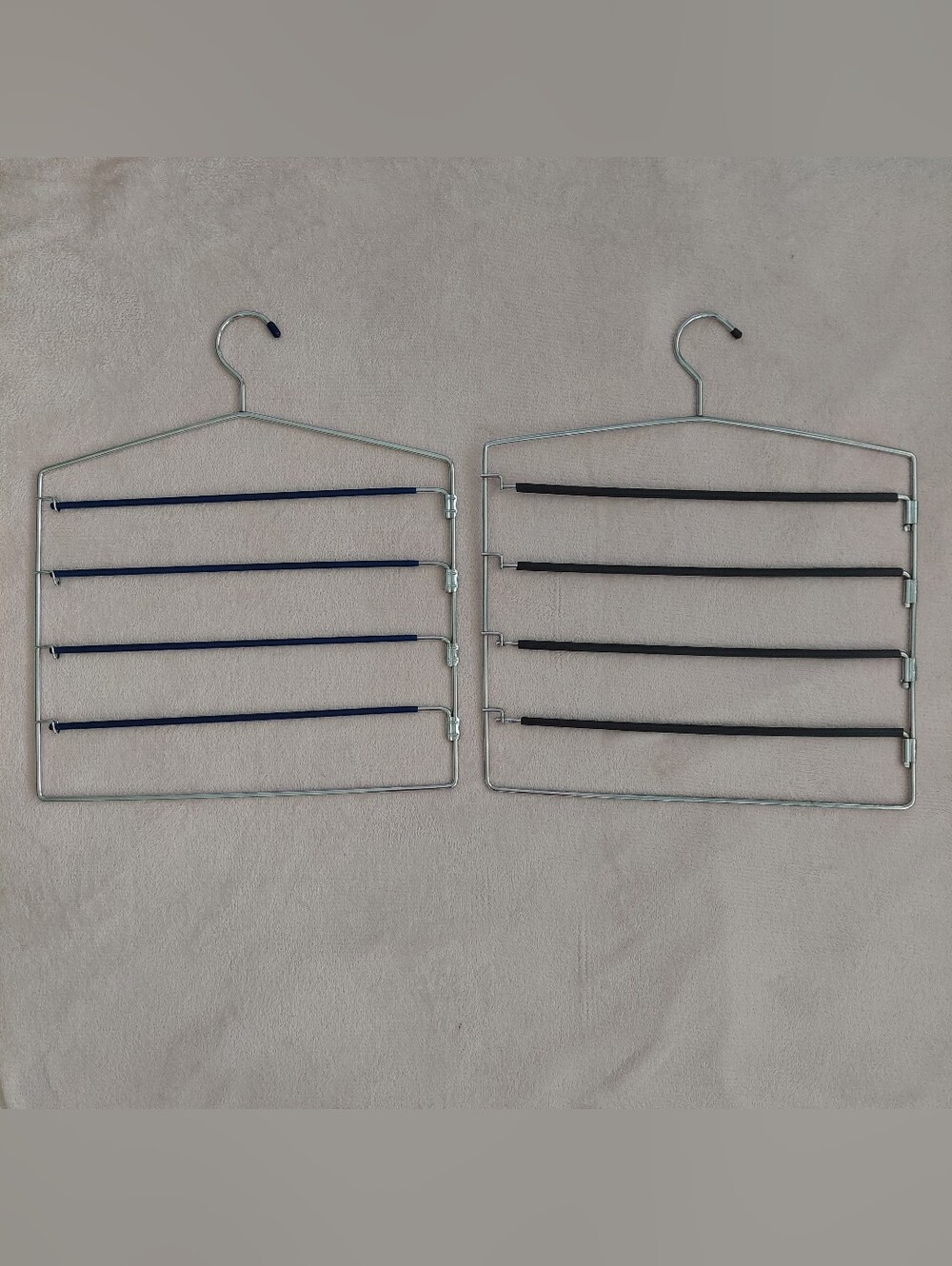 Set of Two 4-tier Swing-Arm Metal Pant Hangers NWOT